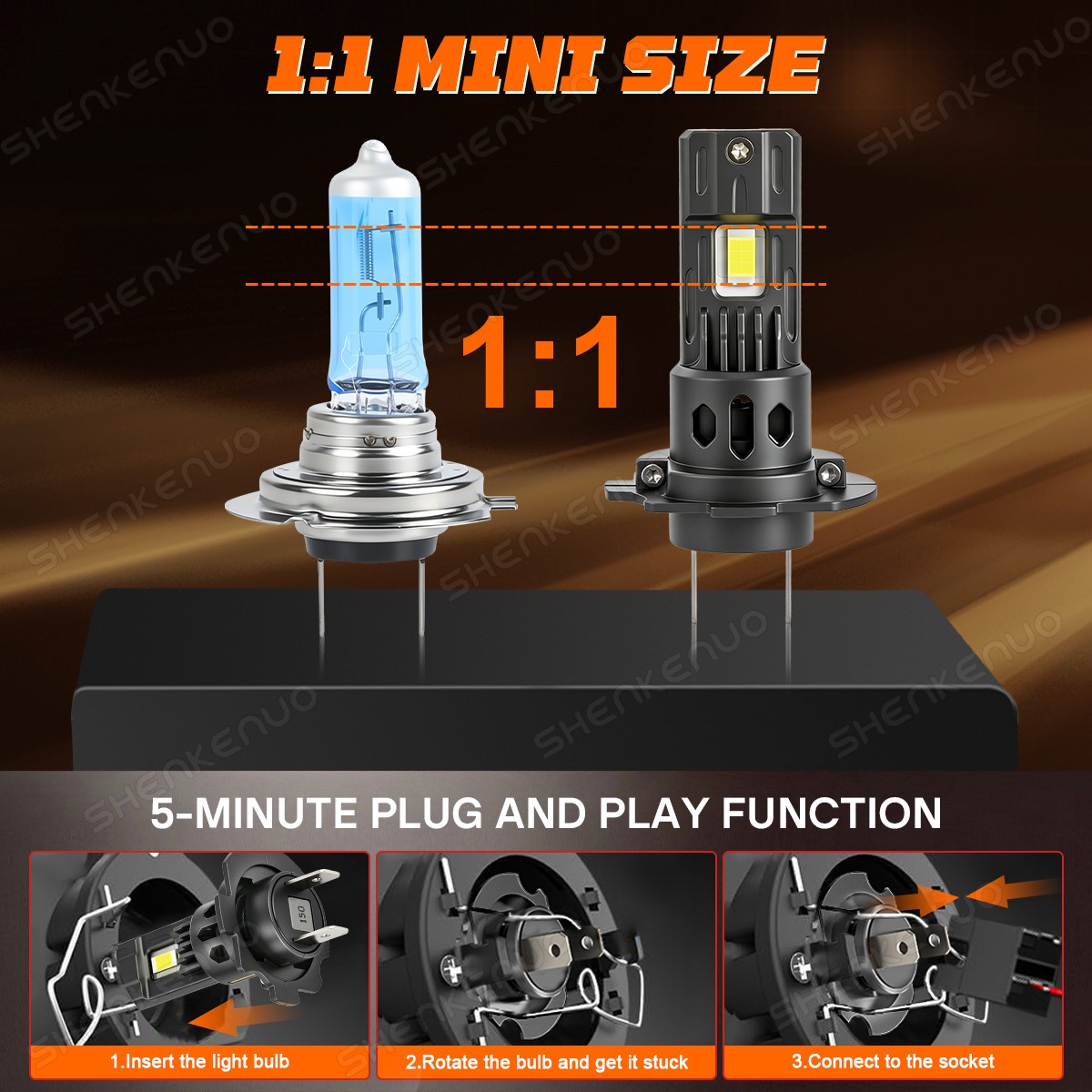 For BMW 323i 328i 335i 340i xDrive 6000K white LED Headlight + Fog Lamp 6 Bulbs