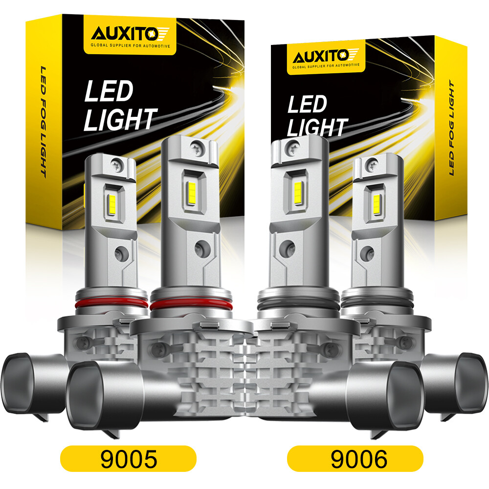 Auxito 9005+9006 Combo LED Headlight 400W 720000LM High/Low Beam 6500K Bulbs Kit