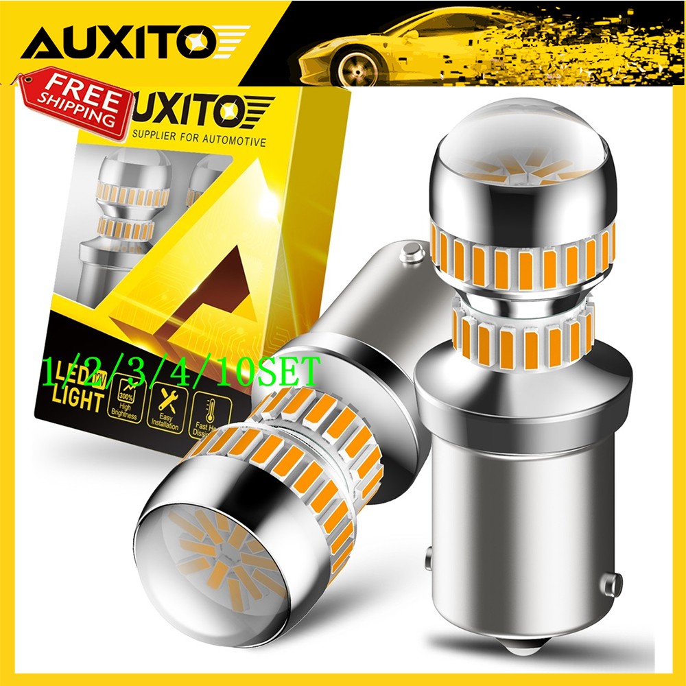 1156 LED Turn Signal Light Bulb Amber Yellow Anti Hyper Flash CANBUS 1~10Set