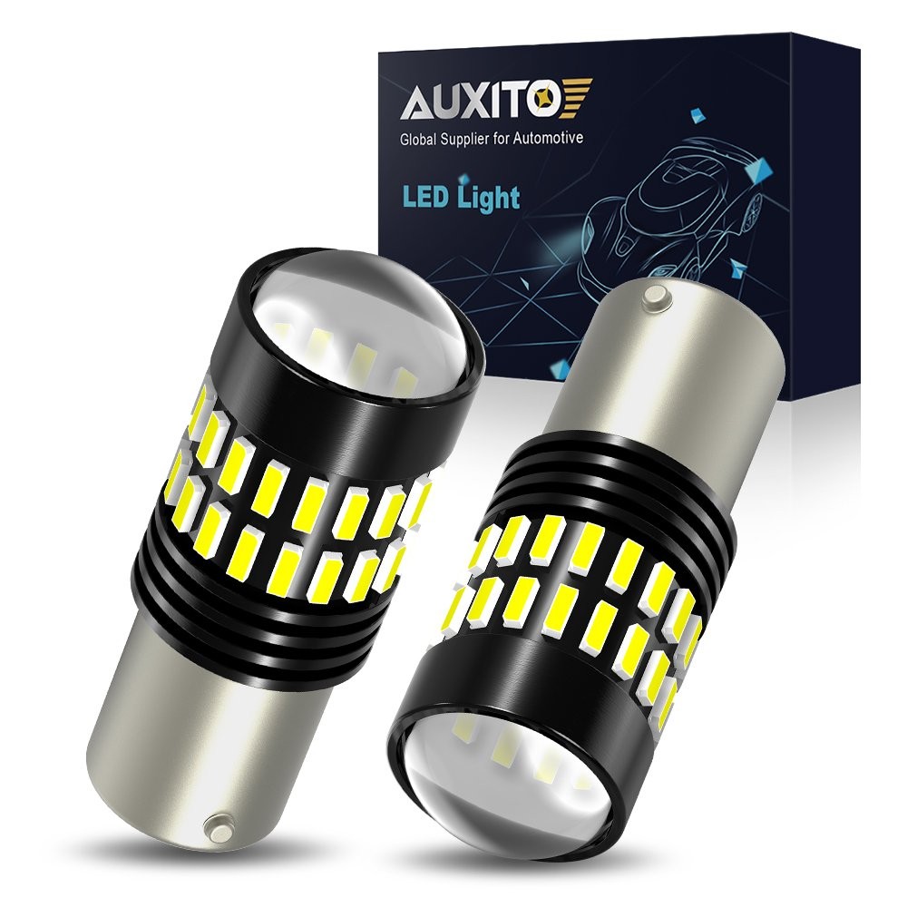 AUXITO LED Backup Tail Light Bulbs 1156 7506 P21W Pure White Super Bright 2X EAC