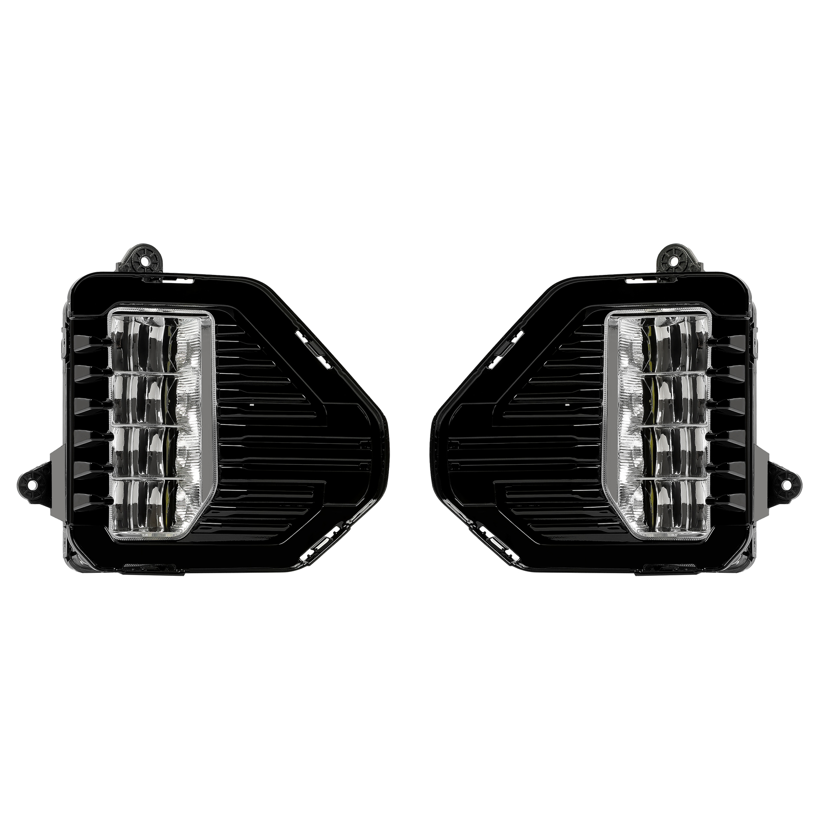 HECASA LED Fog Lights For GMC Sierra 1500 2019-2022 Set Pair Fog Lamps W/Bezels