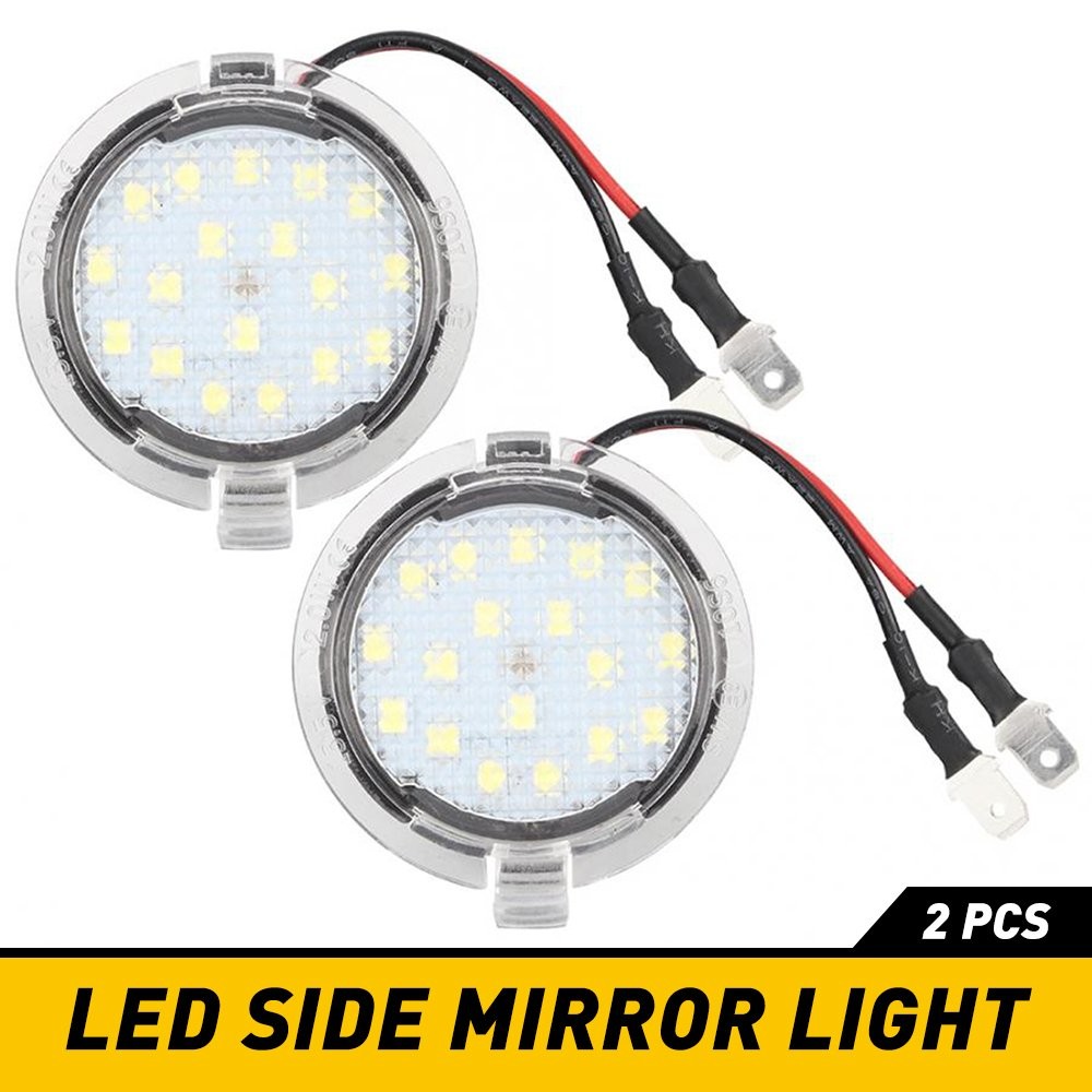 Xenon White LED Puddle Lights For Ford Edge Taurus Flex F150 Side Mirror Lights