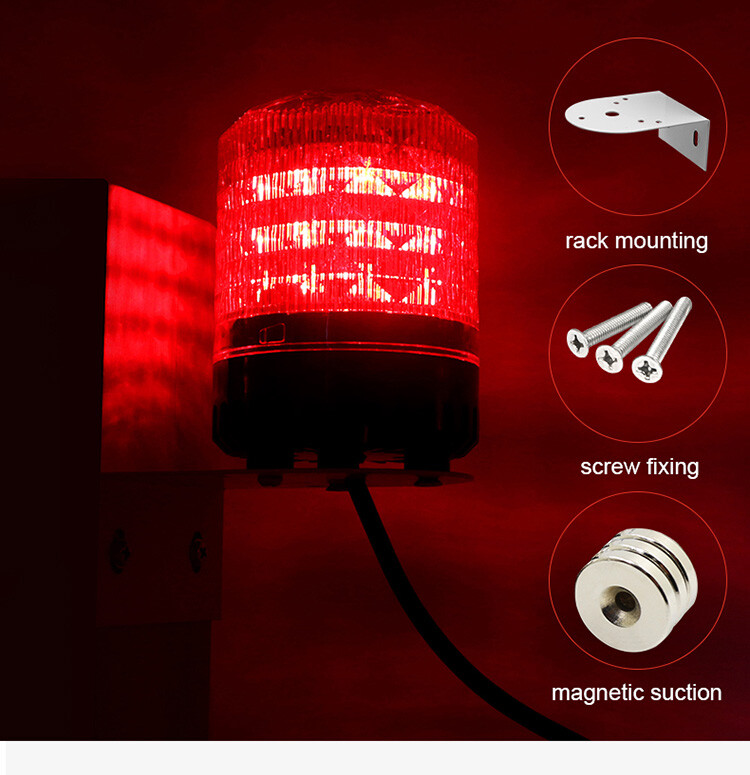 sound alarm led warning beacon flashing light emergency car alarm AC220V、DC9-30V