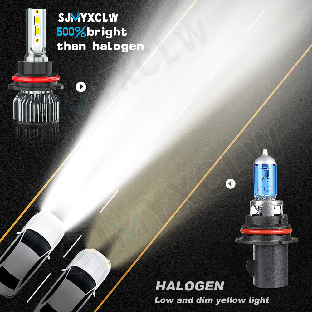 For Mitsubishi Galant 2004-2012 6000K 2PC 9007 LED Headlight High/Low Beam Bulbs