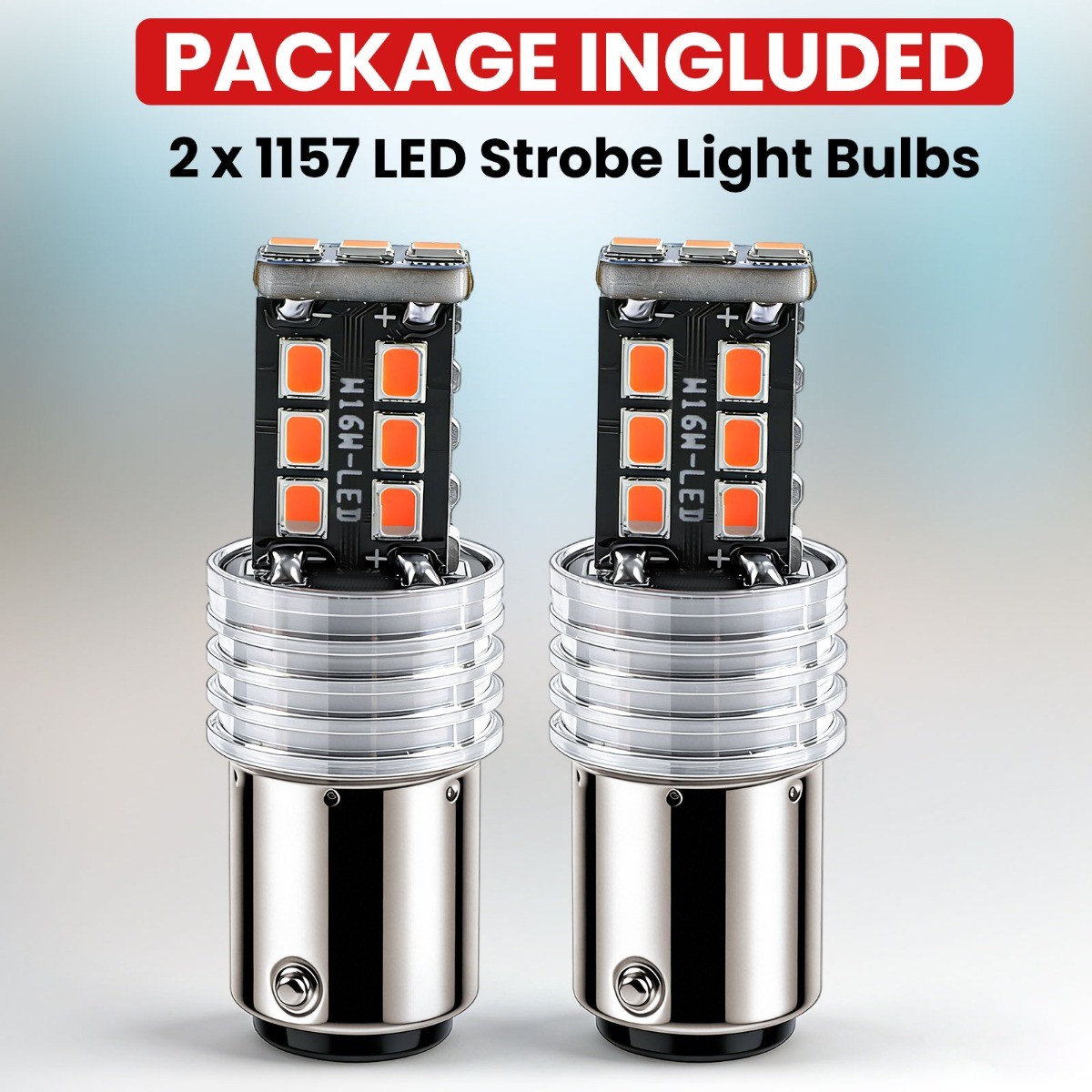 2x 1157 LED Dim Running/parking Light Safety Alert Brake Tail Light Stop Parking