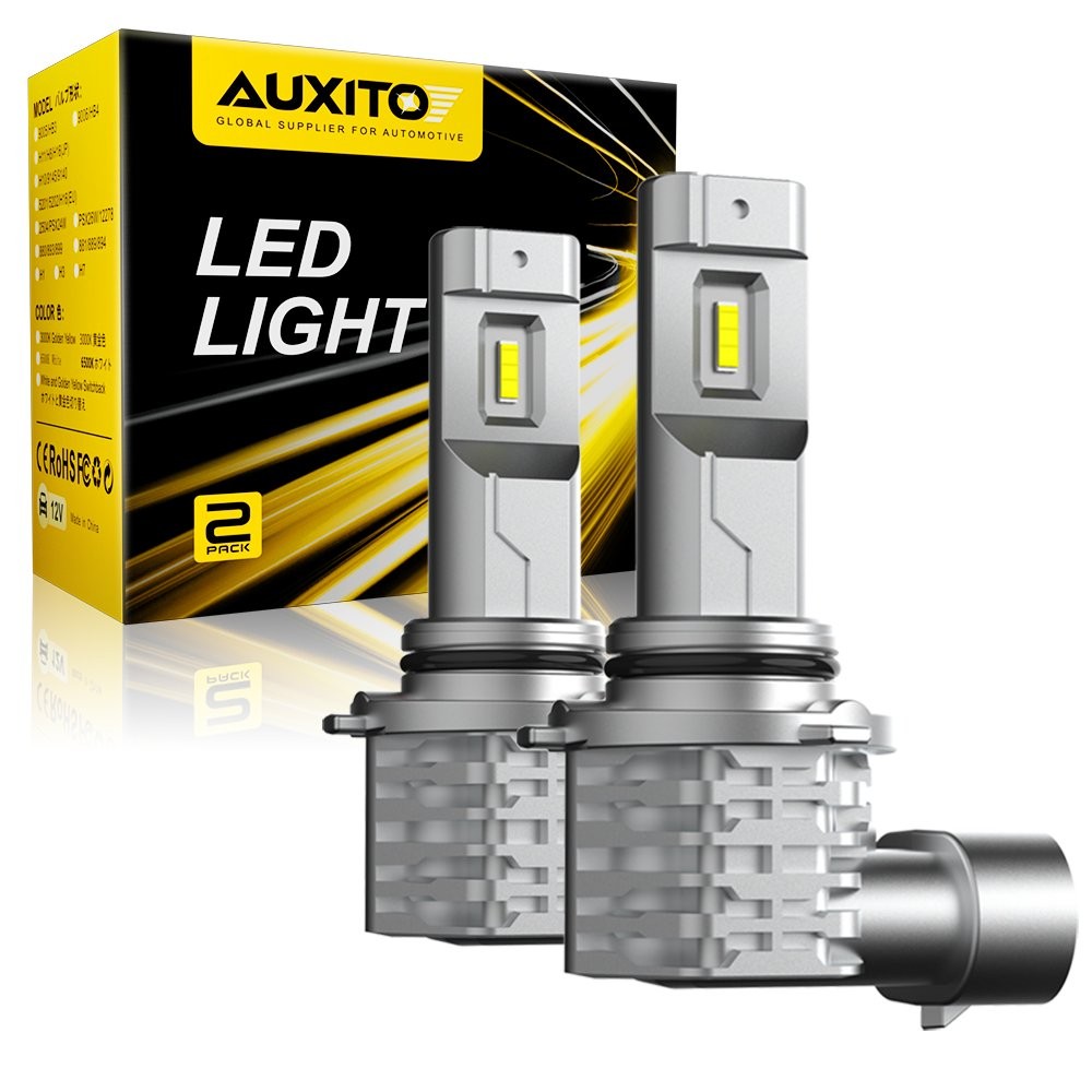 2PCS 9006 AUXITO HB4 LED Headlight Low Beam 6500K Bulbs Combo Kit White CANBUS