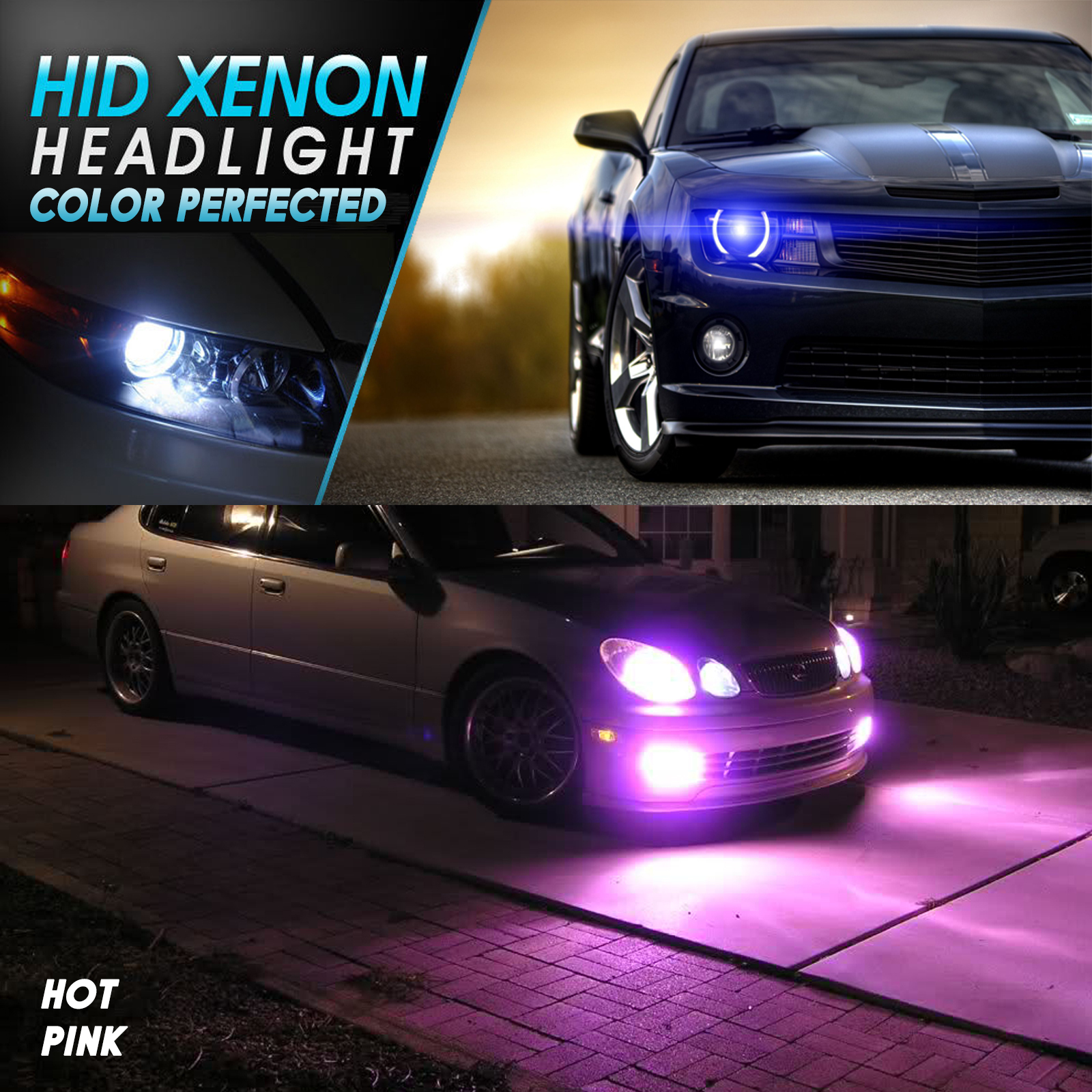 Xentec Xenon HID Kit 35W Dual beam Halogen High + HID Low H13 9008 10000K 10K