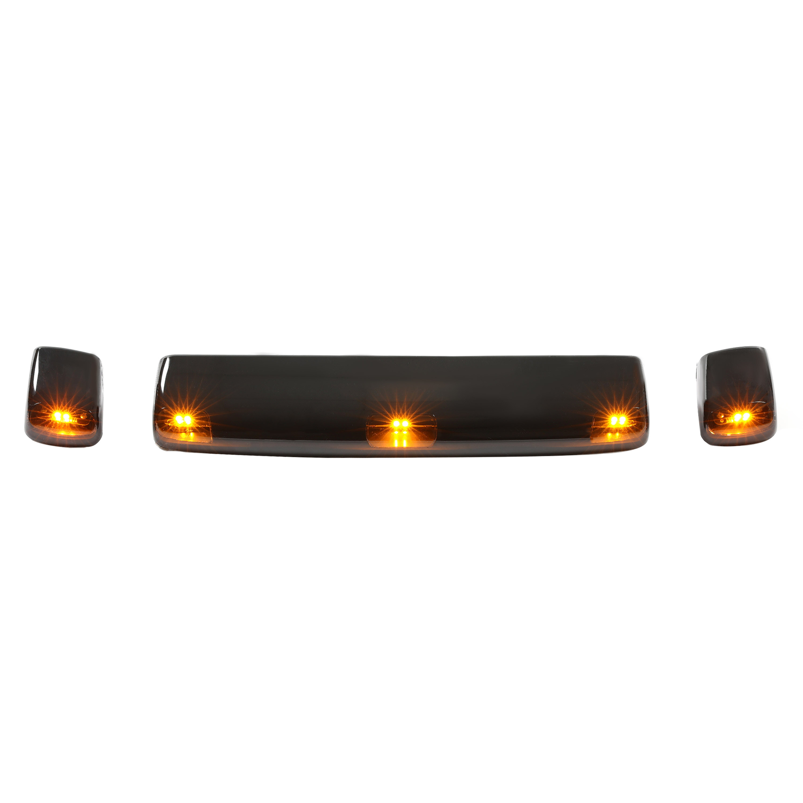 Front Left Right & Center Roof Cab Lights For 2015-2019 Chevy GMC 2500HD 3500HD