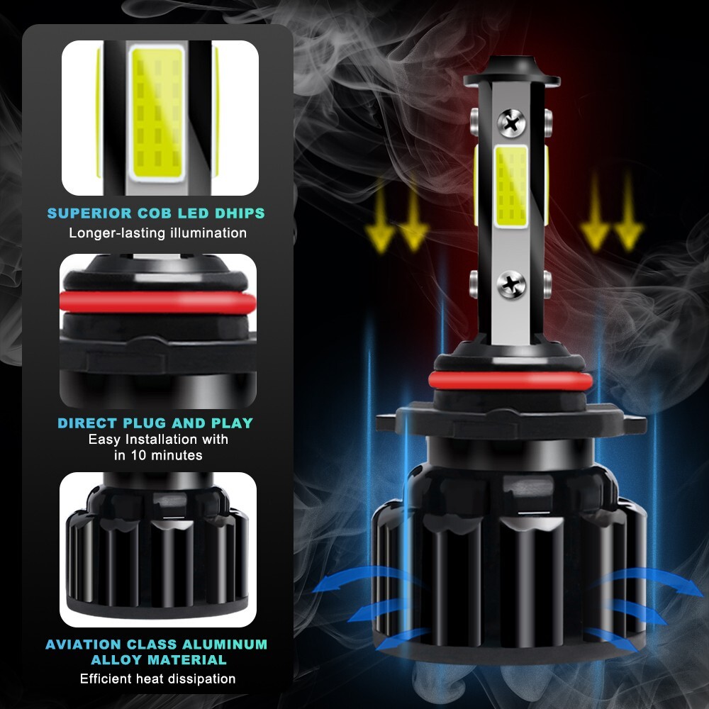 9005 LED Lights Fog Lights For Toyota 4Runner 2003-2005 LED Headlight Bulbs Kit