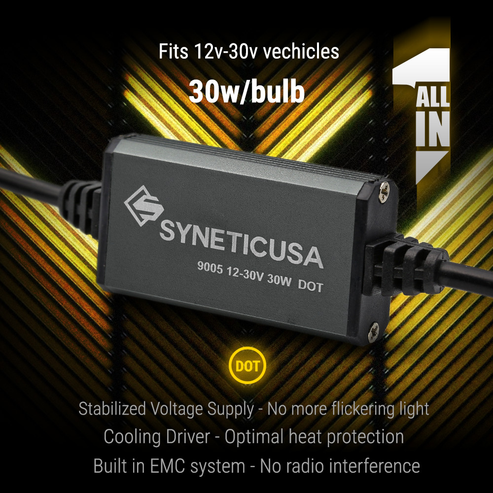 New Syneticusa H7 CSP LED Headlight Kit Low Beam Light Bulbs 6000k White