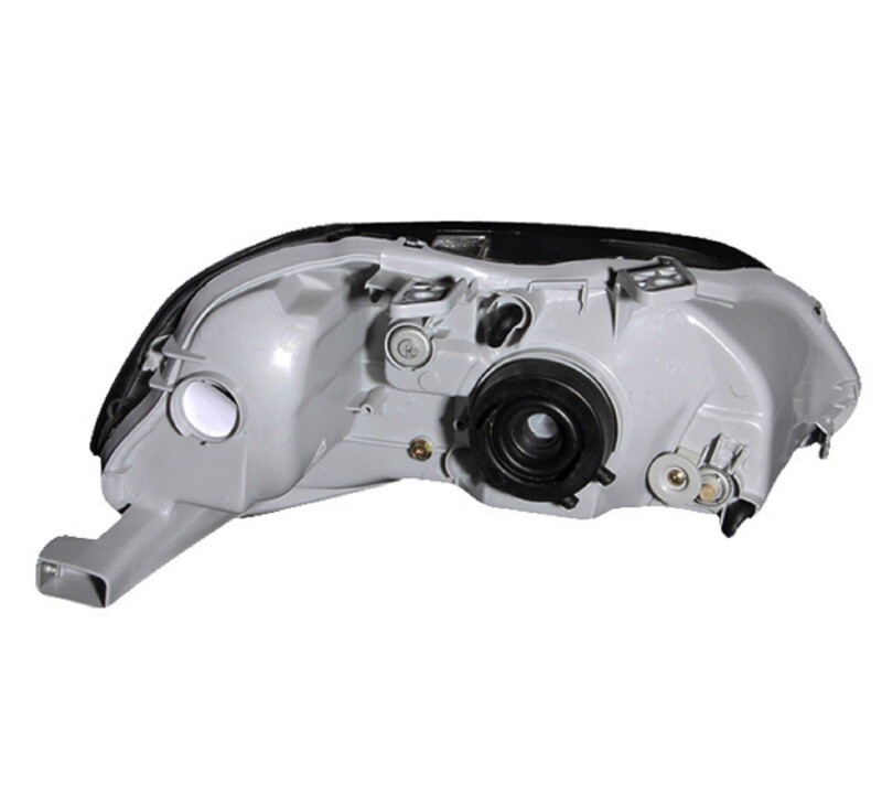 ANZO For 1999-2000 Honda Civic Crystal Headlights Gun-Metal Gray