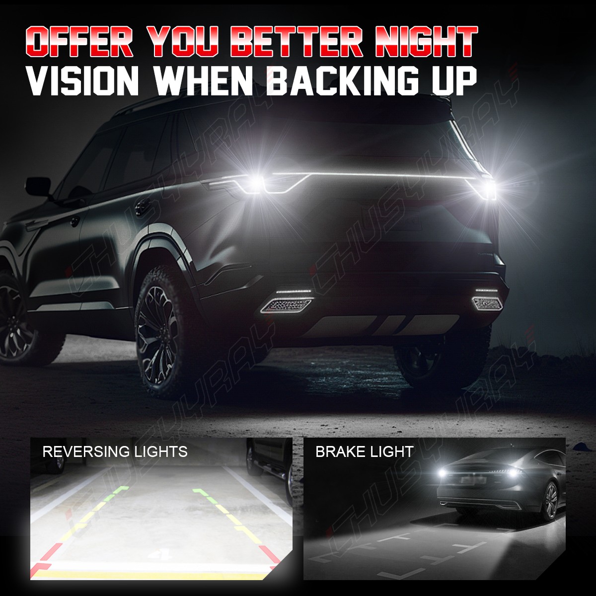 2pcs T15 921 Super Bright White LED Bulbs Back up Reverse Light for Lexus