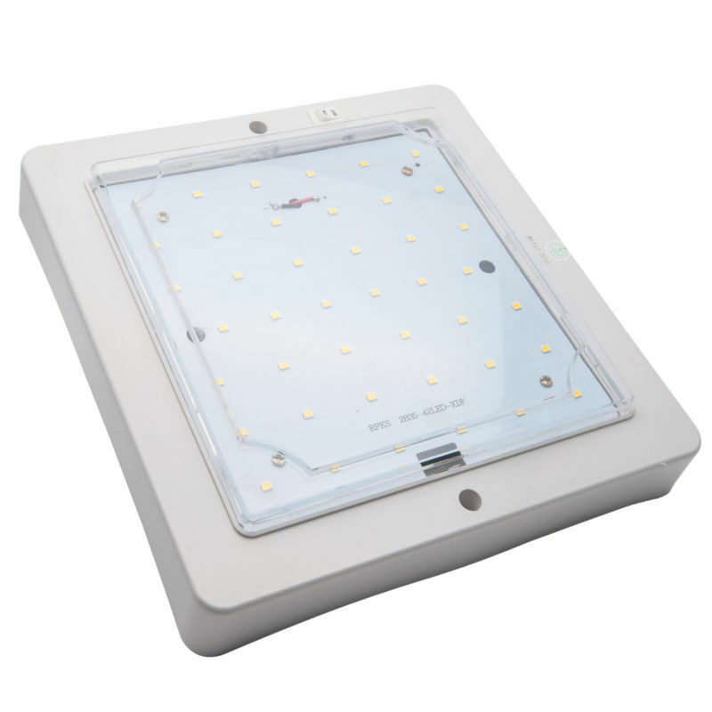 Universal DC 12-24V White 9W LED Dome Roof Lamp Ceiling Interior Reading Light
