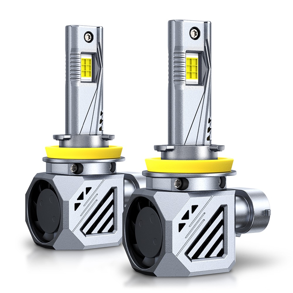 2PCS A1 Ultra Series H11 6500K White Light AUXITO LED Headlight Bulbs 7545 LED