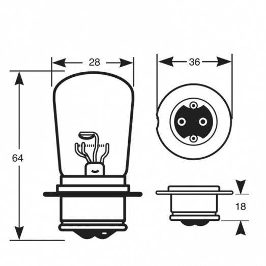 SUPER LED HEADLIGHT BULB for Vintage Jaguar XK120, 140, 150, XK140, XK150: USA