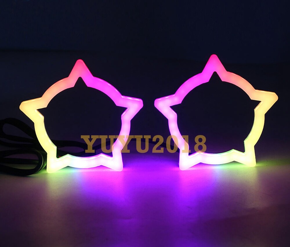 Dream color Star halo Flow Chasing RGB Turn Signal DRL bluetooth angel eye lamp