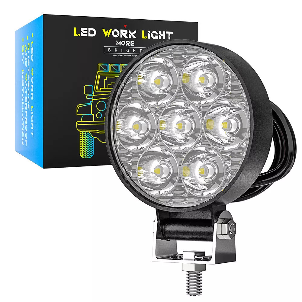 2“inch ED Work Light Flood SPOT Lights Fit Truck Off Road Tractor ATV Round USA