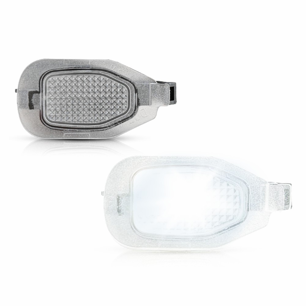 Front Left & Right White LED Clear Lens For 2013-2014 Mustang Under Mirror Lamps