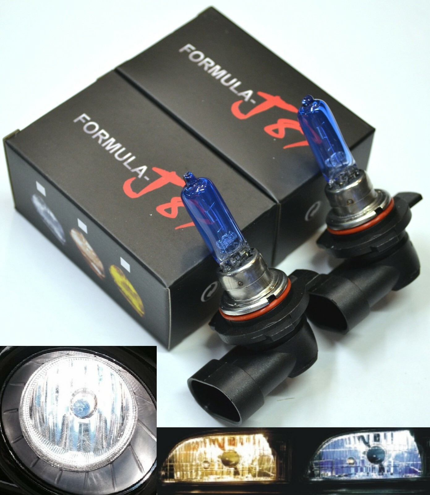 Halogen 9012 HIR2 55W 5000K White Two Bulbs Head Light Dual Beam Replacement OE