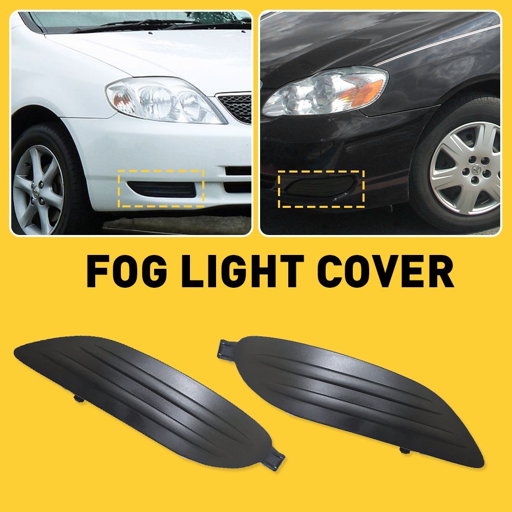2PCS Bumper Lamps Light Fog Cover Insert 05-08 For Toyota Corolla Left + Right