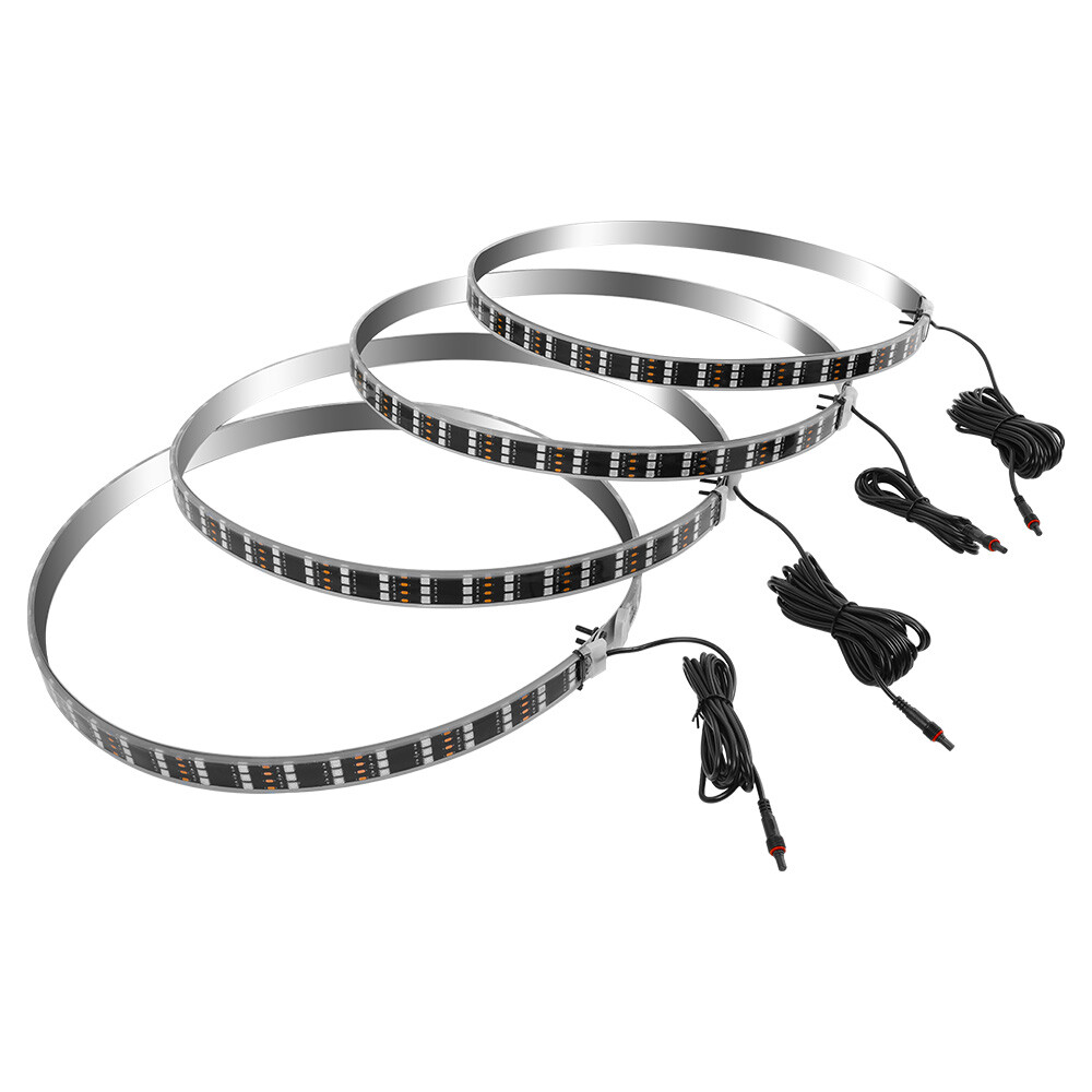 15.5″ RGB LED Wheel Ring Light Rim Lights w/ Turn Signal Brake For Honda Civic