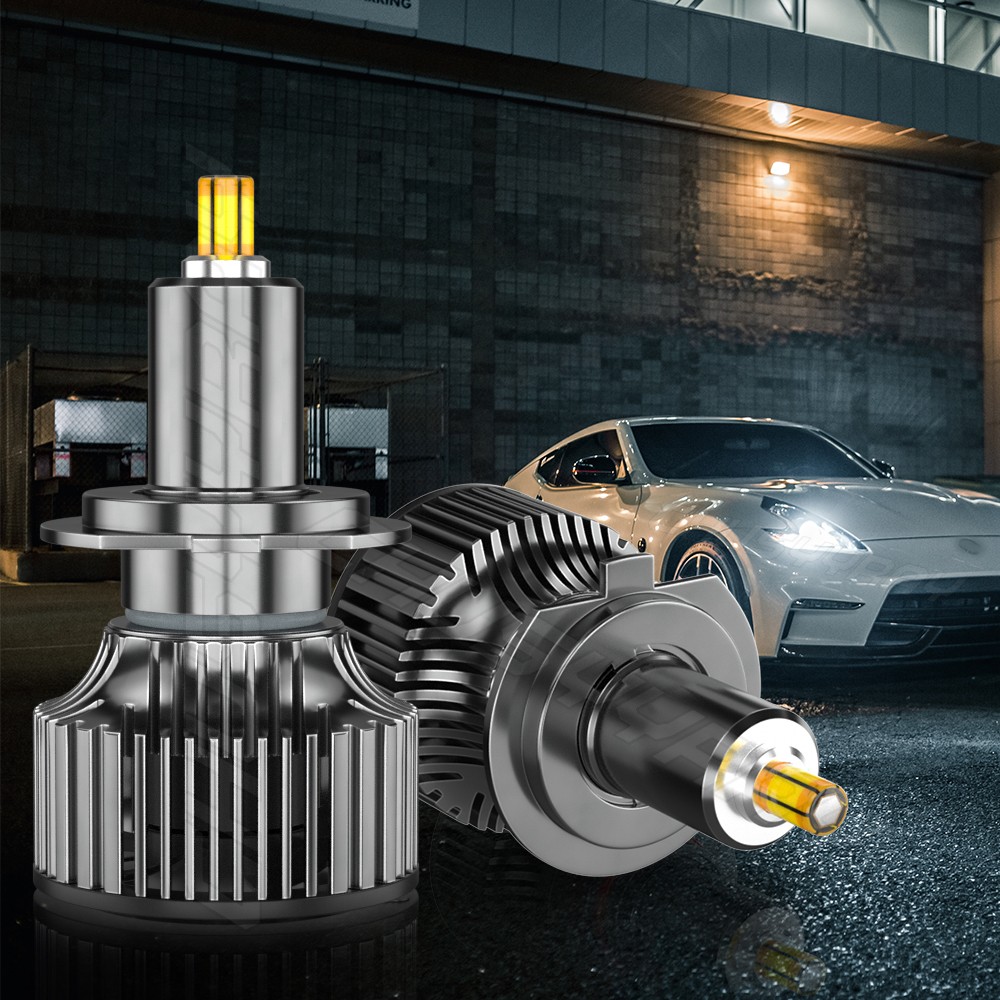 2x H7 LED Headlight Bulb Kit High Low Beam 6000K White New CSP 200W Super Bright