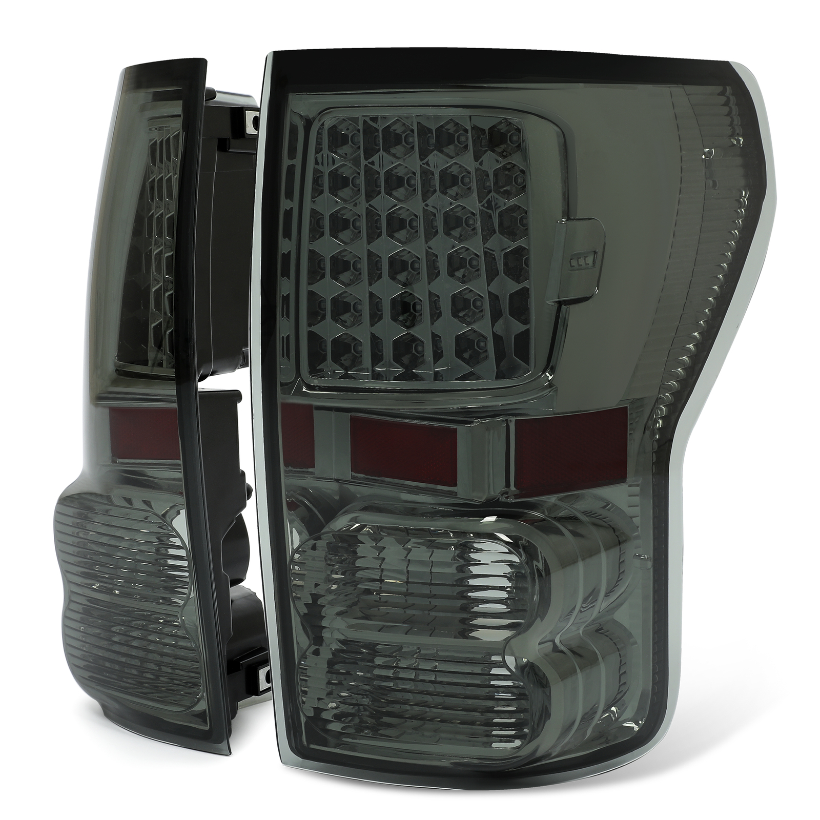 Pair LED Tail Lights Brake Lamps Smoke Lens For Toyota Tundra Pickup 2007-2013