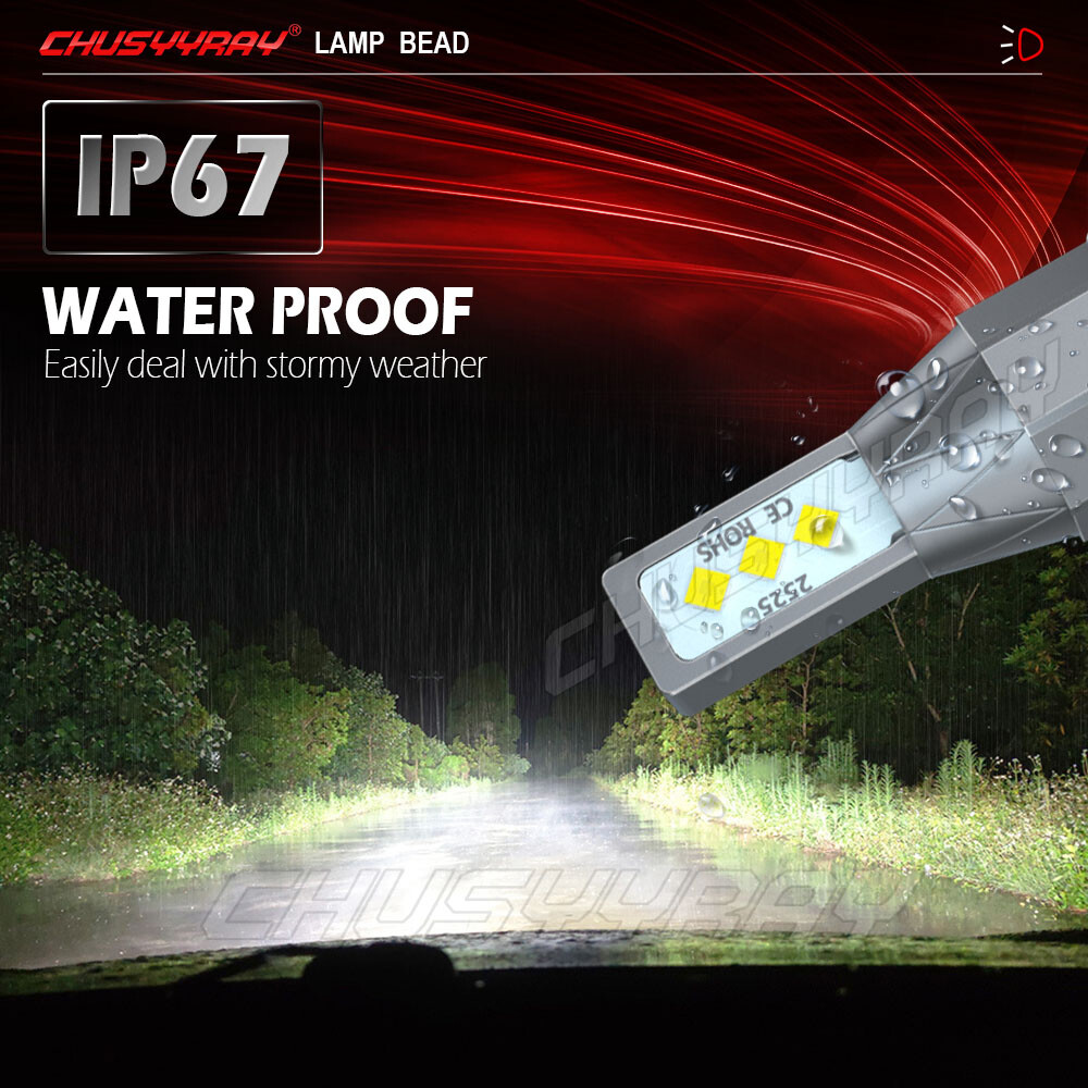 2 x 5202 H16 PS24W High Power 100W 6000K Super White LED Fog DRL Lights Bulbs