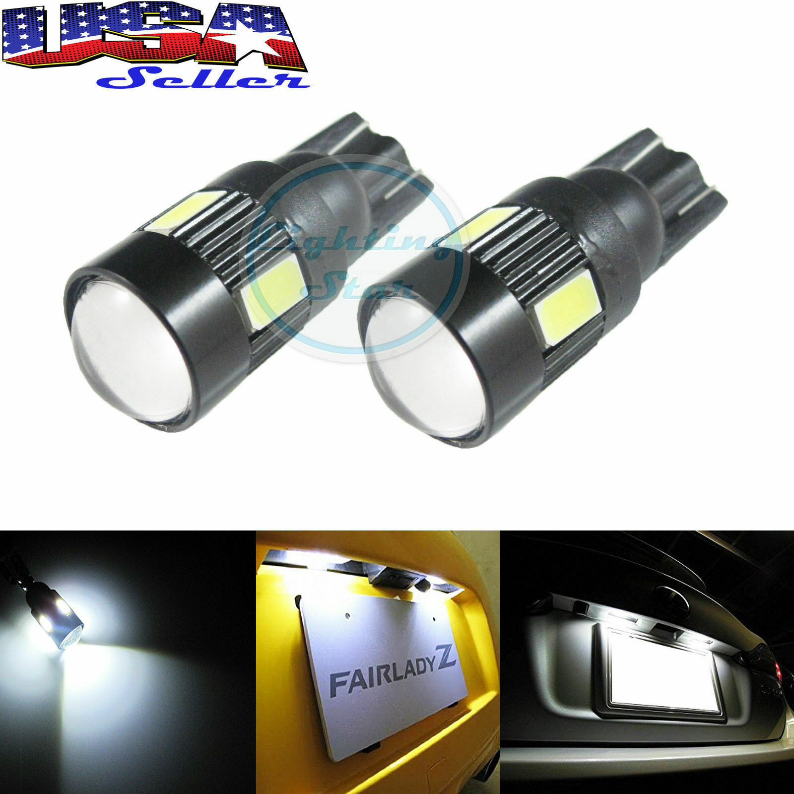 194 168 175 W5W 2825 192 Super White 5630 SMD 12V T10 Wedge LED Light Bulb