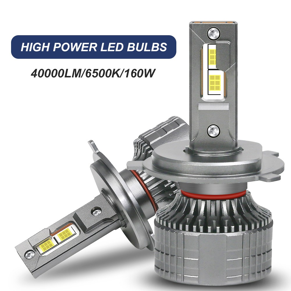 2x 9003 H4 LED Headlight Bulbs Kit 160W High/Low Beam 40000LM Super Bright White