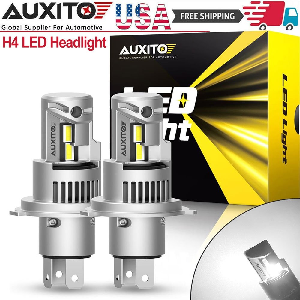 AUXITO H4/9003/HB2 LED Bulbs Q16 Series Dual Hi/Low Xenon White 6000K 7000LM 90W