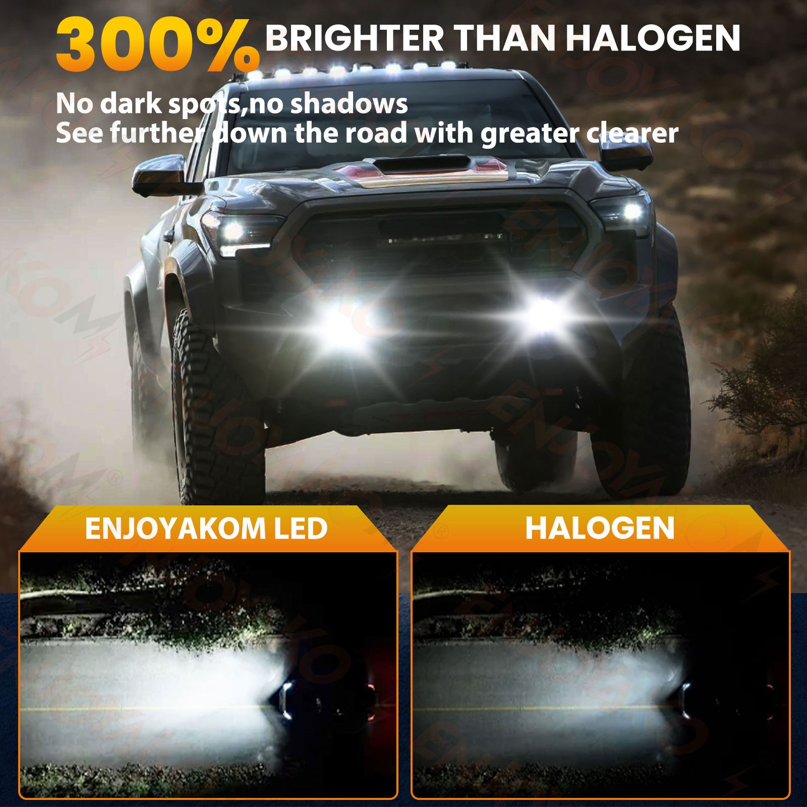 For Toyota Highlander 2014-2019 LED Headlight Kit Bulbs High Low Beam Fog Light