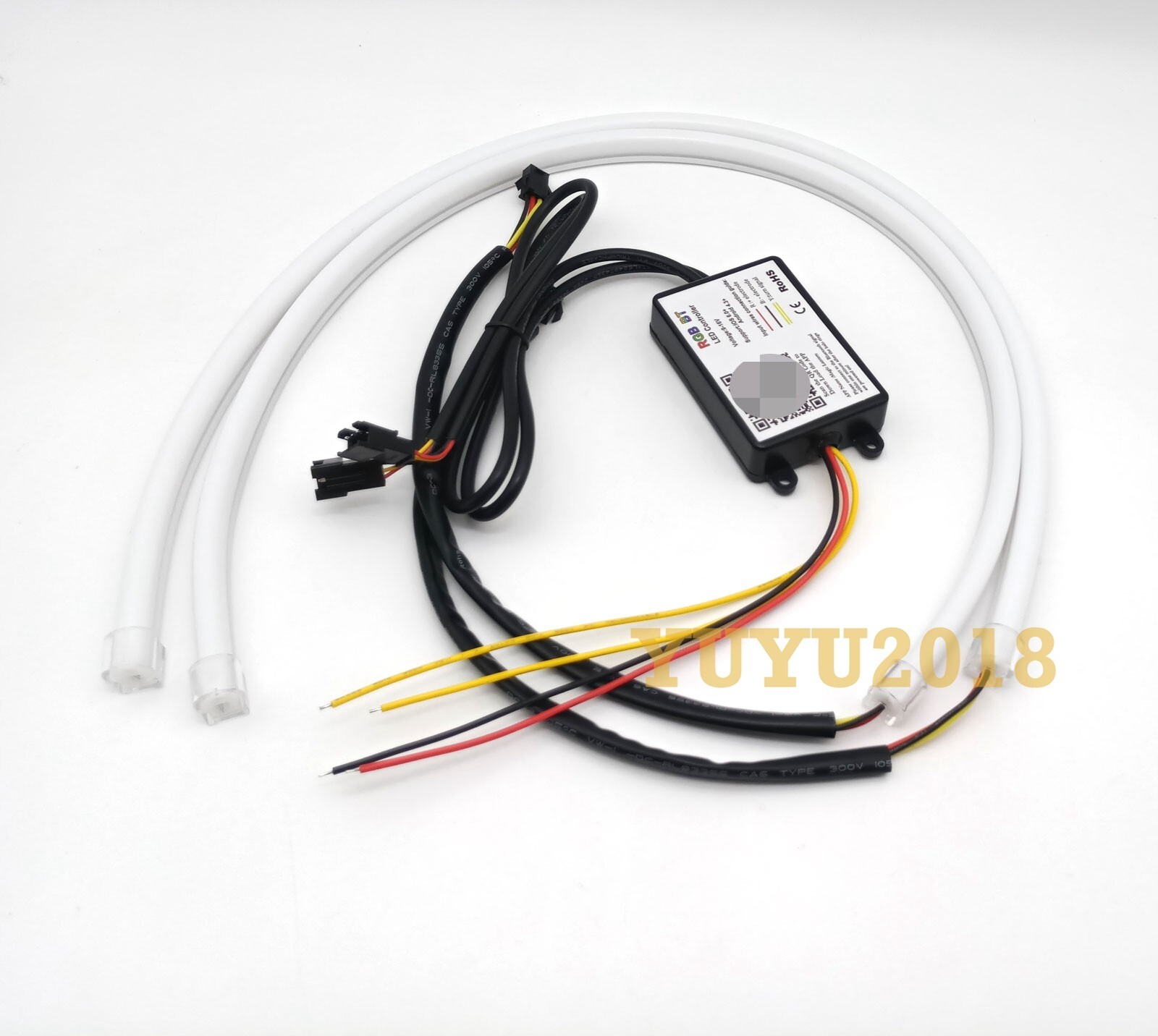 2*60cm LED strip Flow series Chasing RGB for headlight DRL Dream color signal