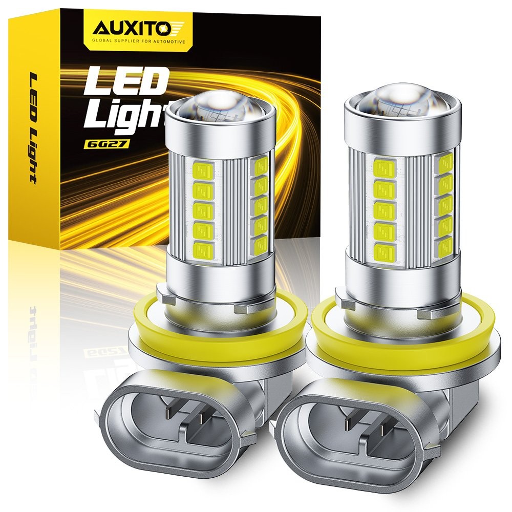 2-20PCS AUXITO H11 LED Headlight Kit Low Beam Bulbs Super Bright 6500K White 6GJ