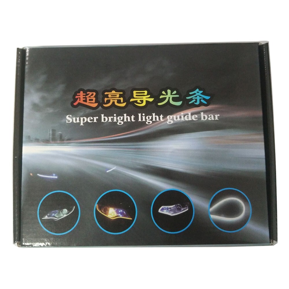 23.6″ Flexible Switchback DRL Light Strip Amber Flow Turn Signal Car Headlights