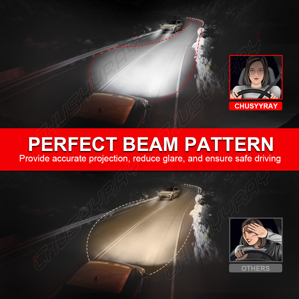 9005 HB3 LED Headlight Bulb Kit White 4000LM High/Low Beam CANBUS Super Bright