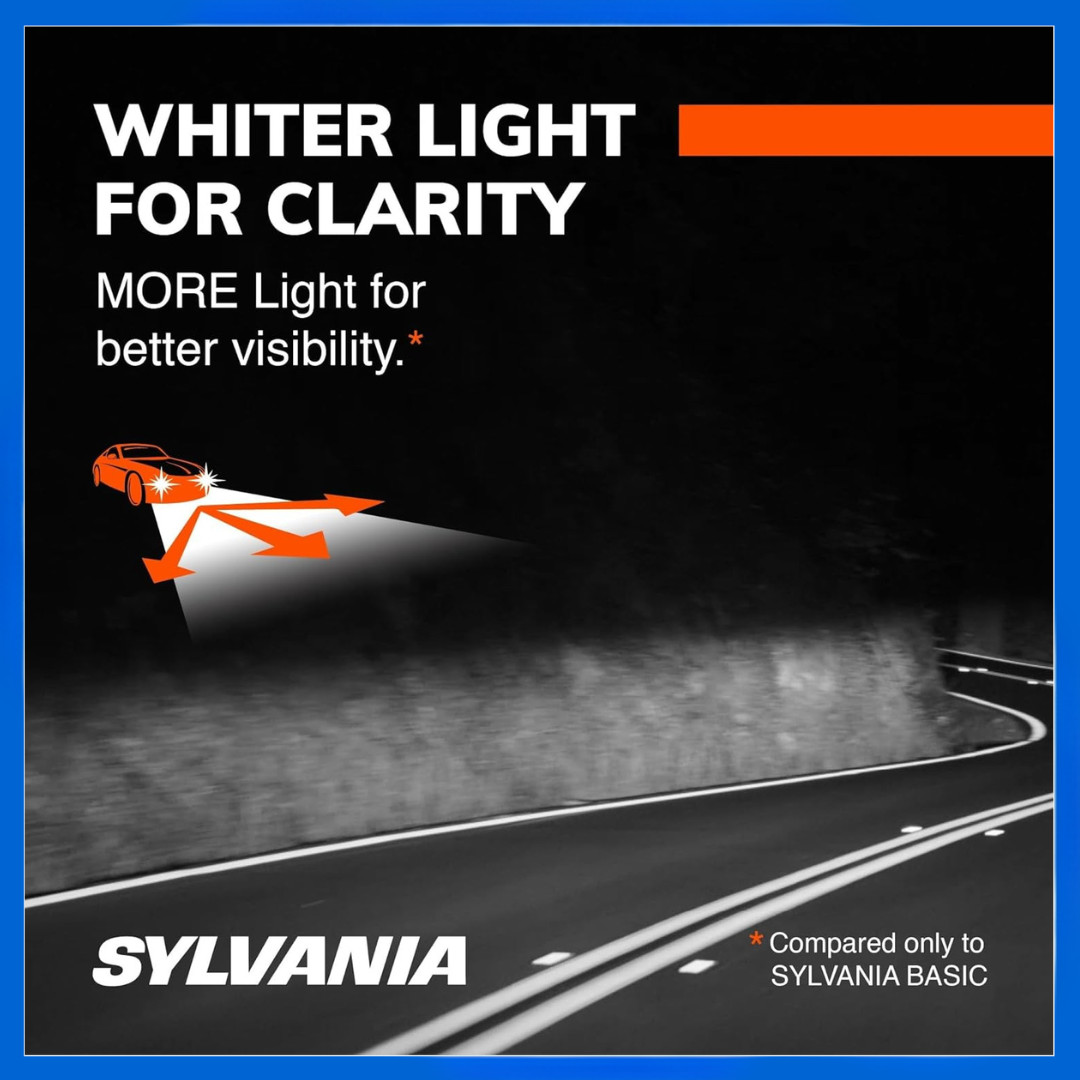 SYLVANIA H11 SilverStar Ultra Halogen Headlight Bulbs High/Low Beam 2 Pack