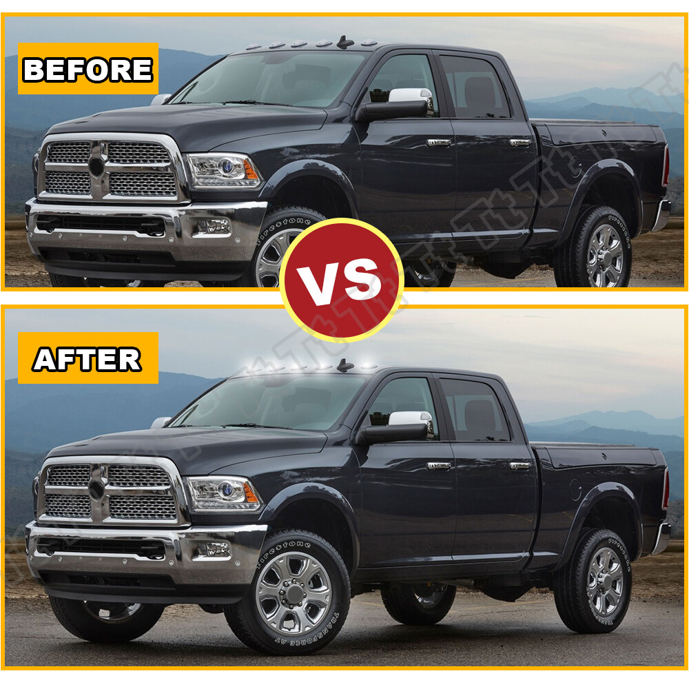 For 2003-2018 Dodge Ram 1500 2500 3500 Truck White LED Cab Roof Marker Lights 5x