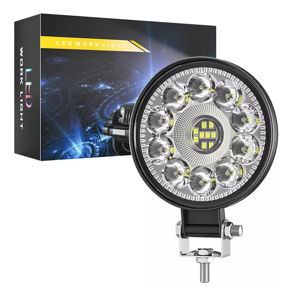 Round 3 inch Front Bumper LED Work Light Pods fit Yamaha Banshee Headlight Combo