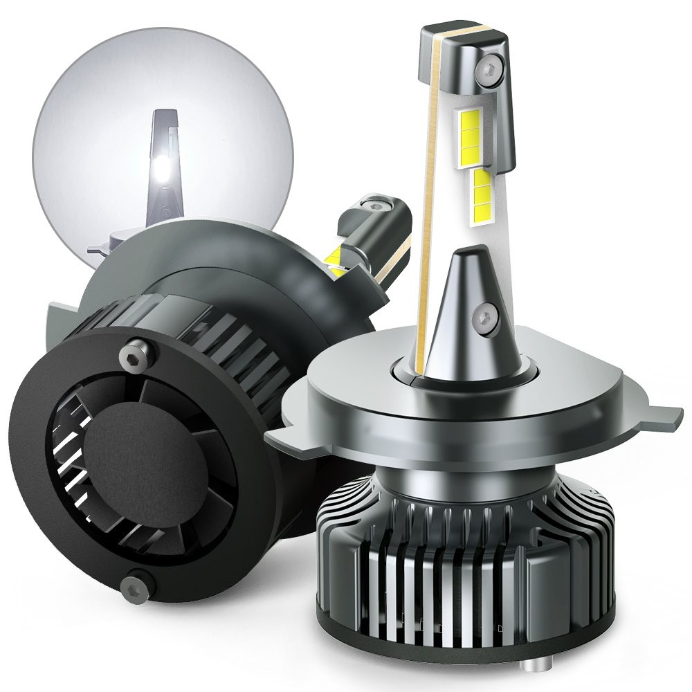 AUXITO 2X H4/9003/HB2 LED Bulbs M6 Series Dual Hi/Low Xenon White 6500K 32000LM