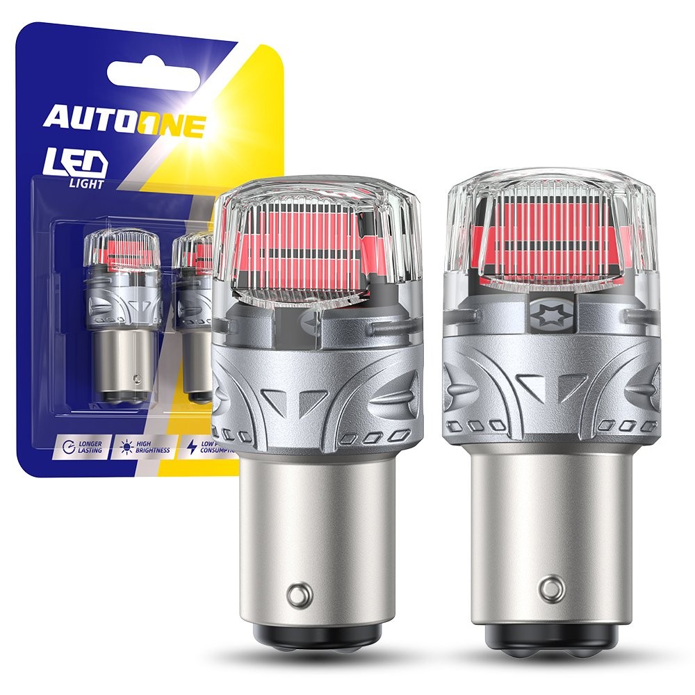 2X 1157 2357 BAY15D Stop 7528 LED Tail Brake Light Super Bright Red Lamp BRS EV