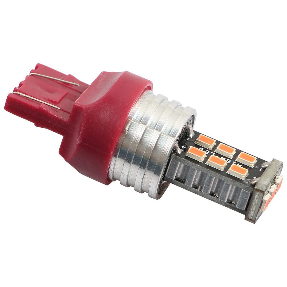 4Pcs 7443 7440 LED Red Strobe Flash Blinking Brake Stop Tail Parking Light Bulbs