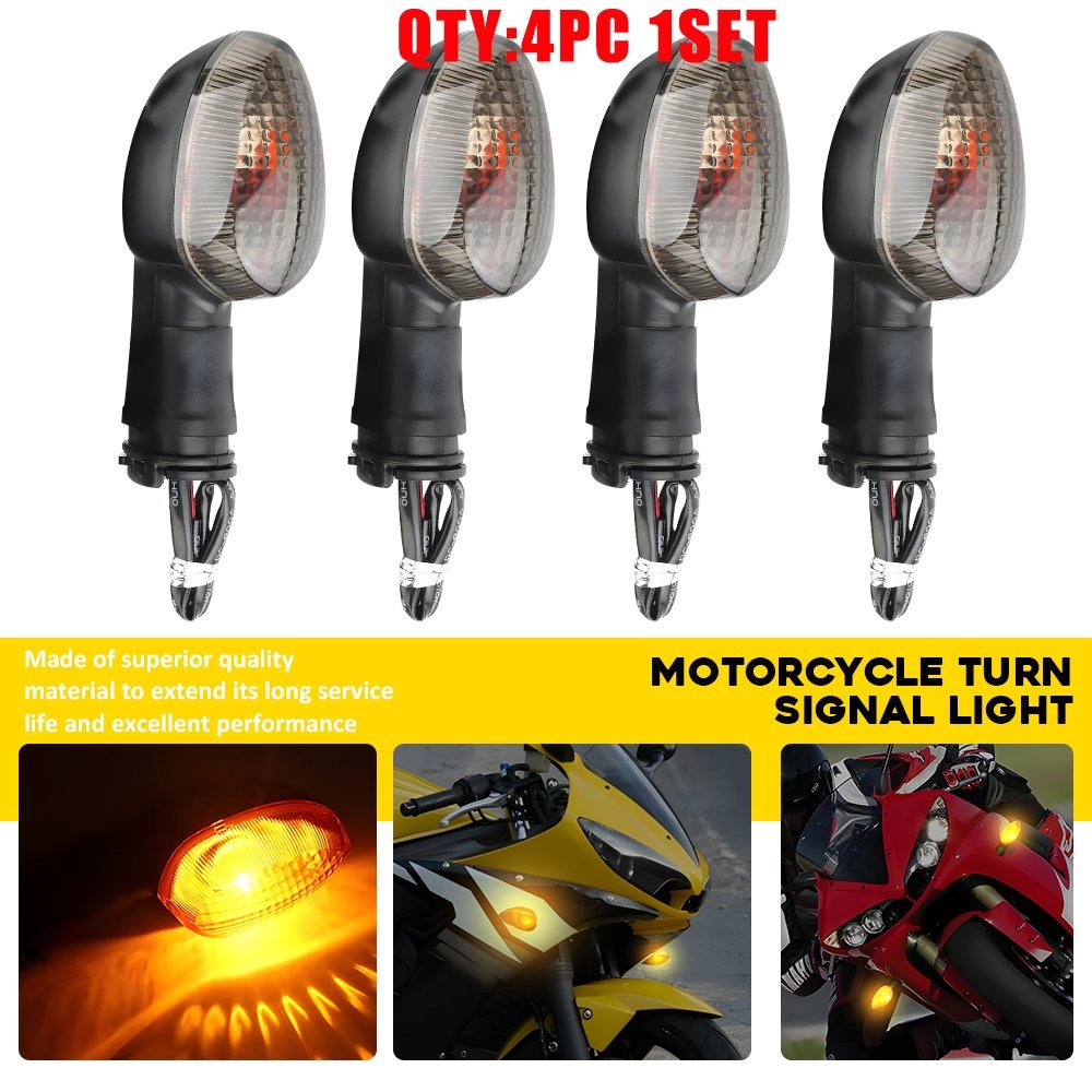 Front+Rear Turn Signal For Yamaha YZF R1 2002-2014 /R6 2003-2016 Indicator 4-20X