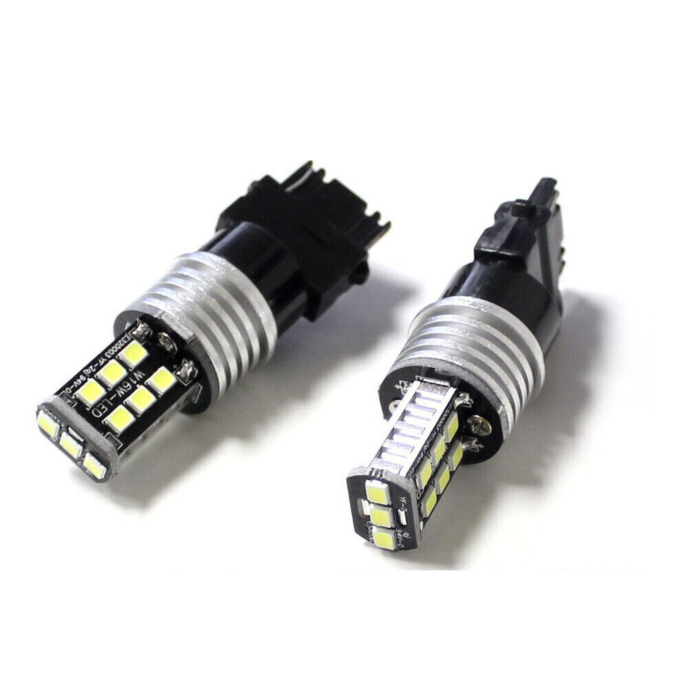 2x 3157 LED 6000K White Daytime Running Light DRL Bulbs For Toyota Tundra Tacoma