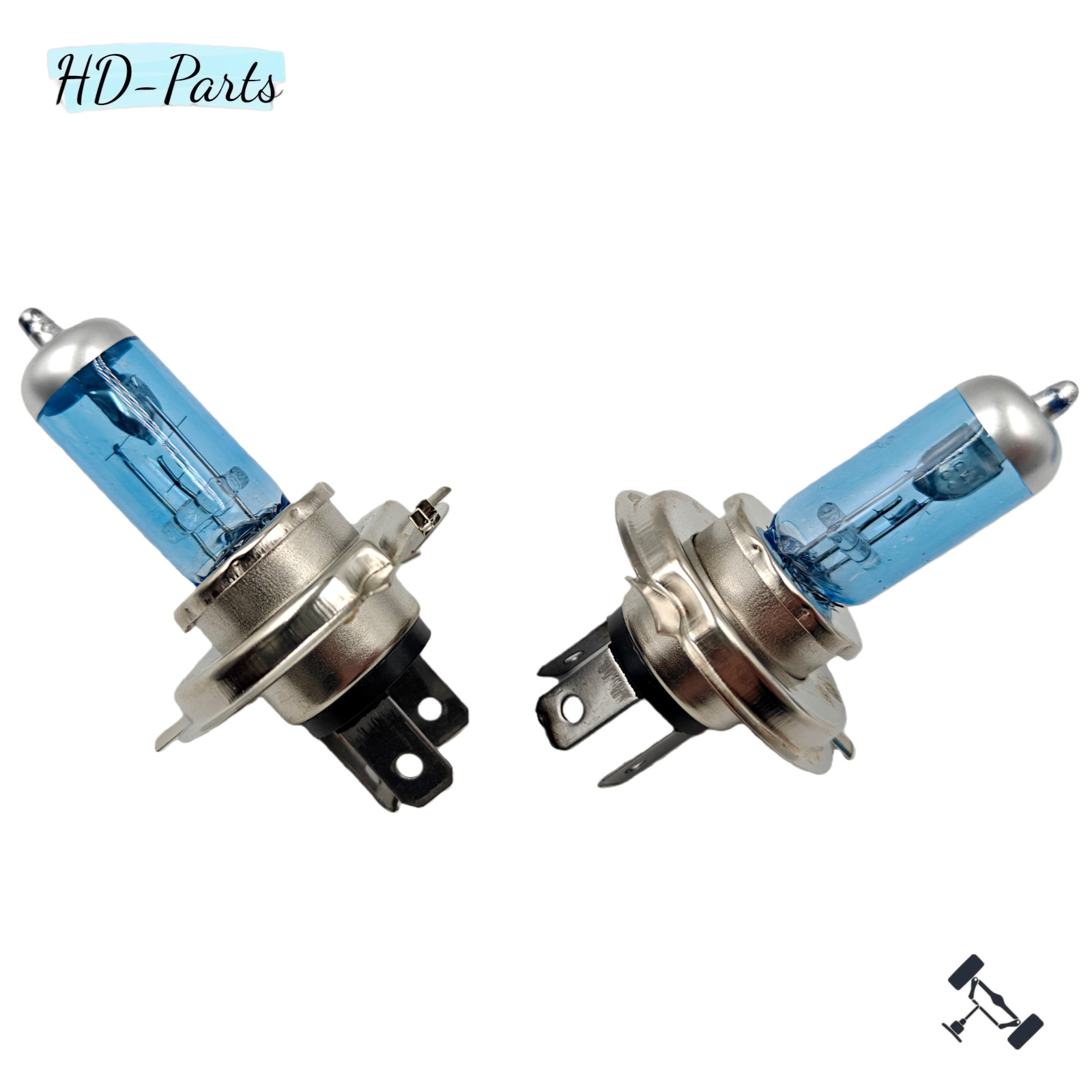 2pcs Bulbs H4 9003 Bright Halogen 100W Bulbs Headlights Lamps WITH Warm new