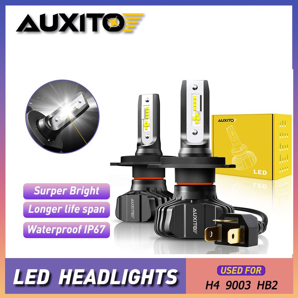 AUXITO Upgrade 10000LM Super Bright CANBUS H4 9003 HB2 LED Headlight Fog Lights