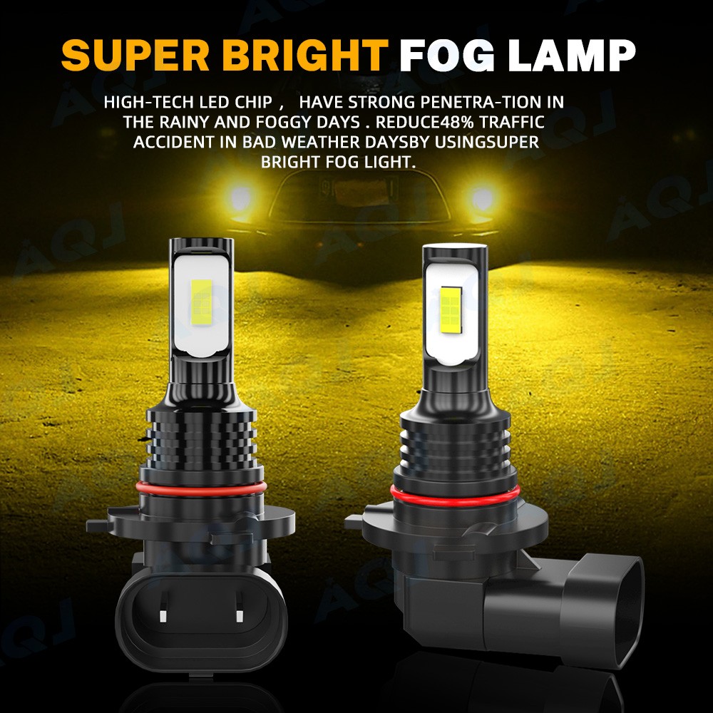 LED Headlight High/Low + Fog Bulbs For Mitsubishi Montero 2001-2006 White/Yellow