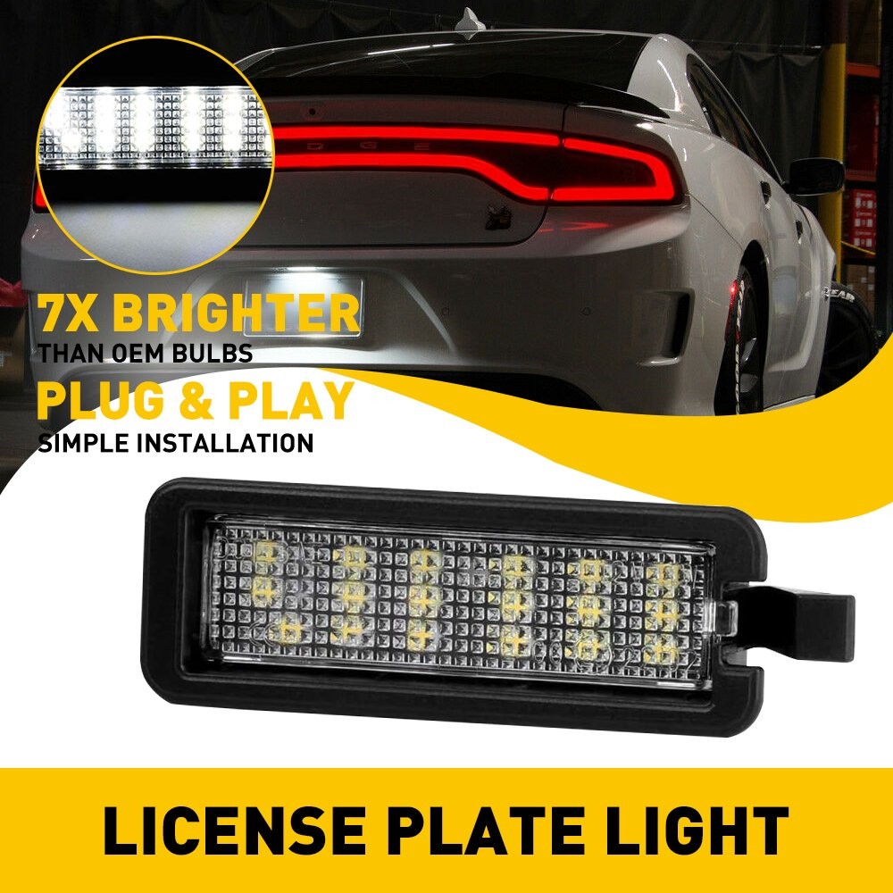 Fit For Chrysler 300 Dodge Charger Challenger LED License Plate Light 2015-2020