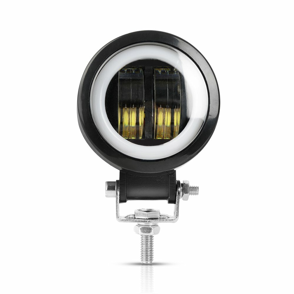 3“ LED Round Halo Light Bar Spot Work Pods Driving Fog for Offroad ATV SUV 4WD