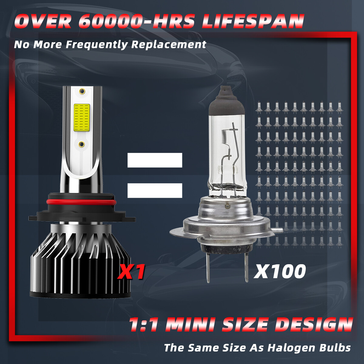 6X For Dodge Durango 2011-2013 LED Headlight Bulbs High Low Beam Fog Light 6000k